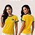 Camiseta Brasil Feminina Amarela Dry Fit Respirável Leve Confortável Para Treino E Dia A Dia - Imagem 4