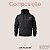 Jaqueta Corinthians Masculina All Black Logo Gel 3D Com Capuz Agasalho Original Premium Com Zíper - Imagem 8