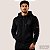 Jaqueta Corinthians Masculina All Black Logo Gel 3D Com Capuz Agasalho Original Premium Com Zíper - Imagem 2