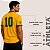 Camisa Brasil Retrô Pelé 1970 Athleta Masculina Edição Especial Em Algodão Amarela Original - Imagem 6