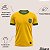 Camisa Brasil Retrô Pelé 1970 Athleta Masculina Edição Especial Em Algodão Amarela Original - Imagem 5