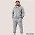 Conjunto Moletom Masculino Plus Size Flanelado Com Capuz Zíper e Calça Casual - Imagem 7