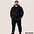 Conjunto Moletom Masculino Plus Size Flanelado Com Capuz Zíper e Calça Casual - Imagem 5