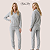 Conjunto Feminino Com Forro Flanelado e Capuz Plush - Imagem 15