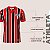 Camisa São Paulo Retrô 1977 1980 Athleta Masculina Algodão Listrada Número 10 Edição Especial - Imagem 6