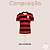 Camiseta Flamengo Masculina Retrô Listrada Rubro-Negra - Imagem 8