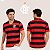 Camiseta Flamengo Masculina Retrô Listrada Rubro-Negra - Imagem 1