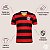 Camiseta Flamengo Masculina Retrô Listrada Rubro-Negra - Imagem 5