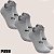 Kit Com 3 Meias Esporte Sapatilha em Poliamida Leve e Respirável - Imagem 2