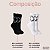 Kit 2 Pares de Meia Cano Médio Estampada Corinthians SCCP - Imagem 17