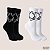 Kit 2 Pares de Meia Cano Médio Estampada Corinthians SCCP - Imagem 2