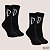 Kit 2 Pares de Meias Cano Médio Corinthians Preto e Branco Masculina - Imagem 6