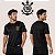 Camiseta Corinthians Poliamida Masculina Brasão Dourado Casual Esportiva Premium Respirável - Imagem 1