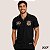 Camiseta Corinthians Masculina Poliamida Preta Brasão Dourado Leve Respirável Secagem Rápida - Imagem 2