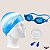 Kit Natação Speedo Swim Kit SLC Óculos Touca Protetor de Ouvido Antiembaçante UV Original - Imagem 3