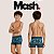 Sunga Boxer Tradicional Mash Infantil Masculina Estampada Folhagens Praia Piscina Natação Original - Imagem 1