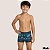 Sunga Boxer Tradicional Mash Infantil Masculina Estampada Folhagens Praia Piscina Natação Original - Imagem 2