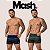 Sunga Boxer Mash Masculina Adulto Confortável Estampada Secagem Rápida Para Natação - Imagem 1