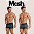Sunga Boxer Mash Masculina Adulto Estampada Listrada Confortável Natação Praia Piscina Esportiva - Imagem 1