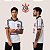 Camiseta Corinthians Retrô 1998 DDD Embratel Gola Polo em V Manga Curta Leve e Confortável - Imagem 4