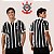 Camisa Corinthians Retrô 1954 IV Centenário Gola Polo em V Masculina Logo Bordado Manga Curta - Imagem 1