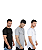 Kit C/3 Un Camisas Blusas Masculinas Long Line Oversize Swag - Imagem 1