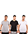 Kit Com 3 Camisa Blusa Camiseta Masculina Gola V Basicas - Imagem 1