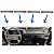 Kit 4 Grades Difusor Painel Satélite Gol Parati Sav. Gti Gts - Imagem 3