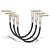 Kit 3 Cabos Para Pedal de Guitarra 15cm P10 / P10 L Voik CP6846 - Imagem 2