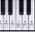 Adesivo Para Teclado Musical Note Sticker Voik - Imagem 1