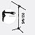 Kit Estante Partitura Com Pedestal Para Microfone Voik MS + SMV - Imagem 2