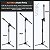 Kit Estante Partitura Com Pedestal Para Microfone Voik MS + SMV - Imagem 3