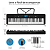 Kit Teclado Musical Eletrônico 61 Teclas Voik VTX-730 Com Suporte - Imagem 6