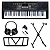 Kit Teclado Musical Eletrônico 61 Teclas Voik VTX-350 Com Suporte - Imagem 1