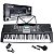 Kit Teclado Musical 61 Teclas Voik VTM-3000 Com Suporte em X - Imagem 2