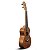 Ukulele Voik ALOHA-230 Concert Acústico Nylon Tampo Sapele Fundo Abaulado 23" Polegadas Escala Rosewood 18 Trastes Tarraxas Pretas Mahogany Fosco Para Destros - Imagem 2