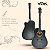 Violão Eletroacústico Voik SERENATA Cor Preto Fosco Folk Cutaway Cordas de Aço Captador EQV-5 Com Afinador ORIGIN Series Para Destros - Imagem 7