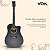 Violão Eletroacústico Voik SERENATA Cor Preto Fosco Folk Cutaway Cordas de Aço Captador EQV-5 Com Afinador ORIGIN Series Para Destros - Imagem 2