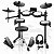 Bateria Eletrônica Voik VIBE-600 Nitro Core MIDI USB 7 Peças Caixa Mesh 20 Kits Silenciosa Completa Com Banco + Fone + Baqueta Para Iniciantes E-DRUMS Series Cor Preto Bivolt 110v/220v - Imagem 1