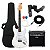 Kit Guitarra Elétrica Voik Pure White Gloss Com Amplificador - Imagem 1