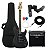 Kit Guitarra Elétrica Voik 100 Noir Matte Black Com Amplificador - Imagem 1