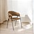 Kit 2 Cadeira Jantar Decor Veneza Estofado Courissimo Marrom 45x81x54cm Pés Ferro - Imagem 4
