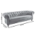 Sofá Chesterfield Forever 4 Lugares Veludo 2.44m Clássico - Pés Madeira - Imagem 3