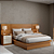 Mesa Cabeceira Moderna 53x58x45cm 2 Gavetas MDF OffWhite/Freijó - Quarto - Imagem 2