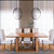 Mesa Sala Jantar 180x90cm Base de Madeira Laminada Tampo de Vidro Laqueado Off White - Imagem 2
