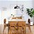 Mesa Sala Jantar Wind Retangular Madeira Maciça Nature/Mel 1,40x0,90 MT Tampo Vidro Laqueado Off White - Imagem 3