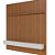 Painel Home Ripado Prime Nature Off White Sala de TV 75 Polegadas 2.80m - Imagem 1