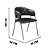 Cadeira Jantar Decor Veneza Courissimo Preto 45x81x54cm - Imagem 2