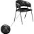 Cadeira Jantar Decor Veneza Courissimo Preto 45x81x54cm - Imagem 3