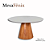 Mesa Jantar Fênix Redonda 1.50m Base Madeira Tampo Vidro Laq - Imagem 2